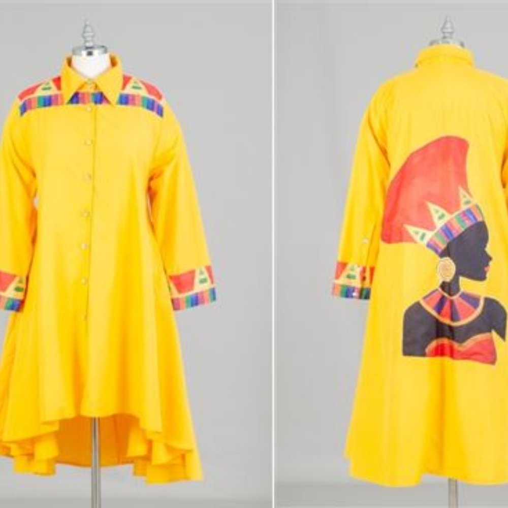 ROYAL AFRICAN PRINT DRESS